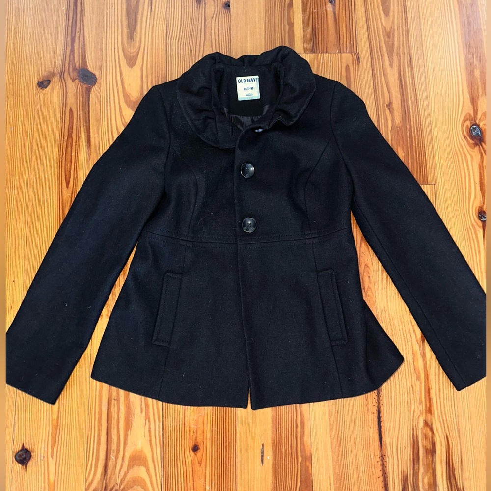 Black Pea Coat - Women’s Old Navy